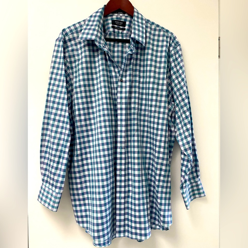 Mens Nordstrom dress shirt 17 1/2 34